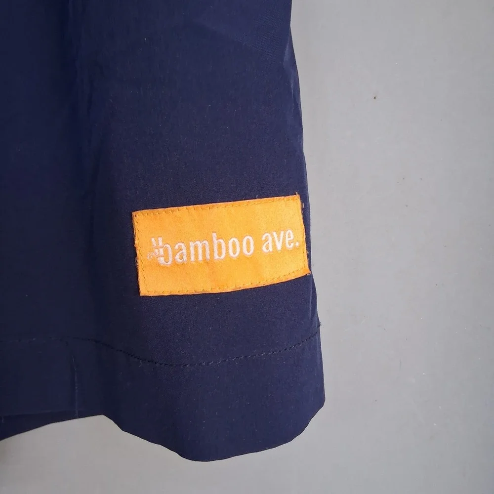 Bamboo Ave Board Shorts Swim Trunks‎ Navy Blue XXL 2x EUC